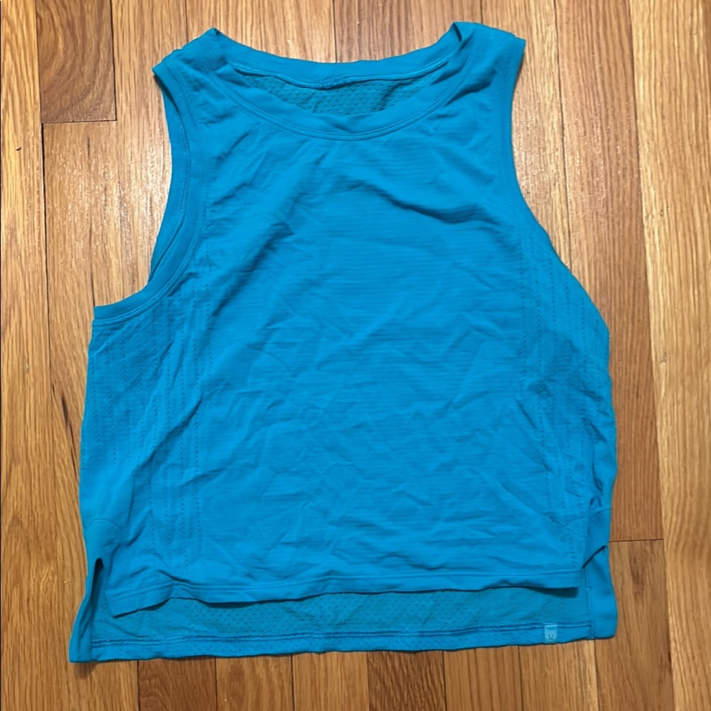 Blue Sleeveless Women's Top